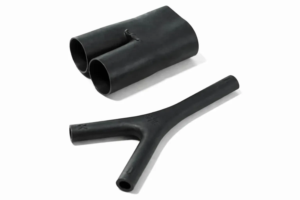 Helashrink 492H low profile transition boot for 1 to 2 cables with strain relief, sealing, protection