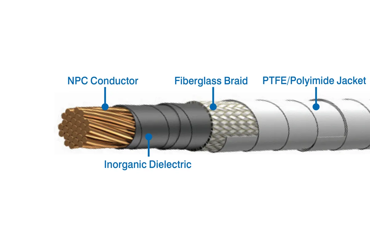 MIL W 25038/3 Thermazone wire with PTFE insulation