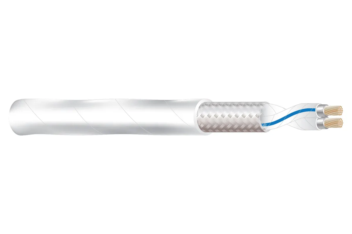 M27500 SA shielded cable with PTFE jacket and M22759/7 components