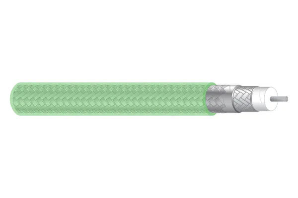 LL low loss coaxial cable with expanded PTFE dielectric and strip braid shielding