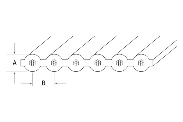 MIL SPEC M49055/12 ribbon cable with extruded FEP insulation