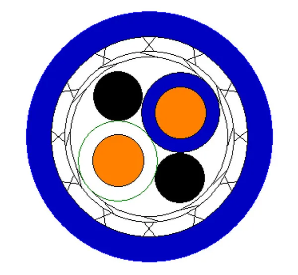 100 Ohm 22 AWG Dual Shield Twinax Cable