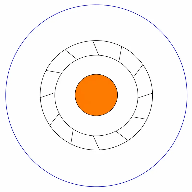 [ai] 50 ohm 36 AWG micro miniature coaxial cable cross section showing center conductor and shielding