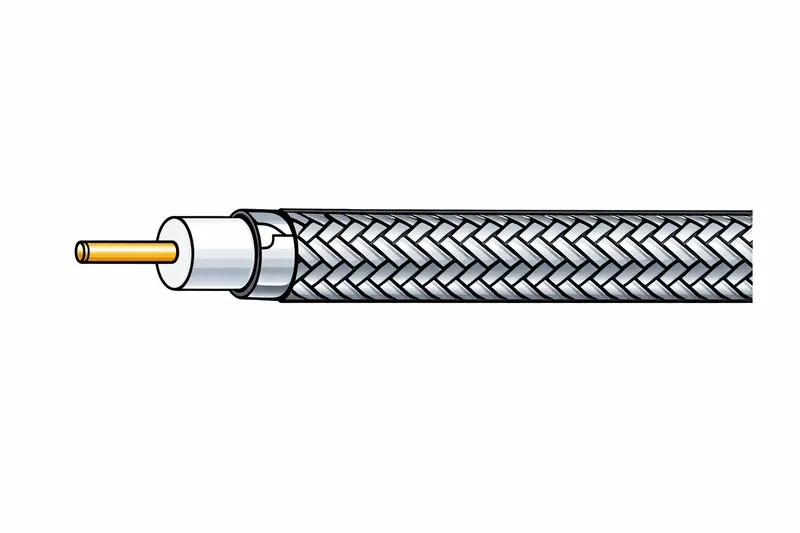 [ai] Hand formable coaxial cable with braided shield for RF applications